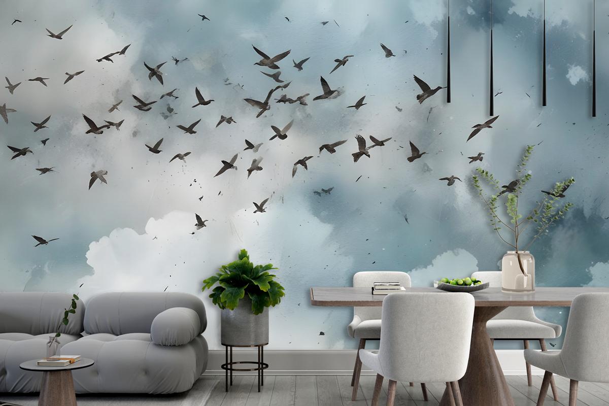 Watercolor Splash Art Wallpaper Mural