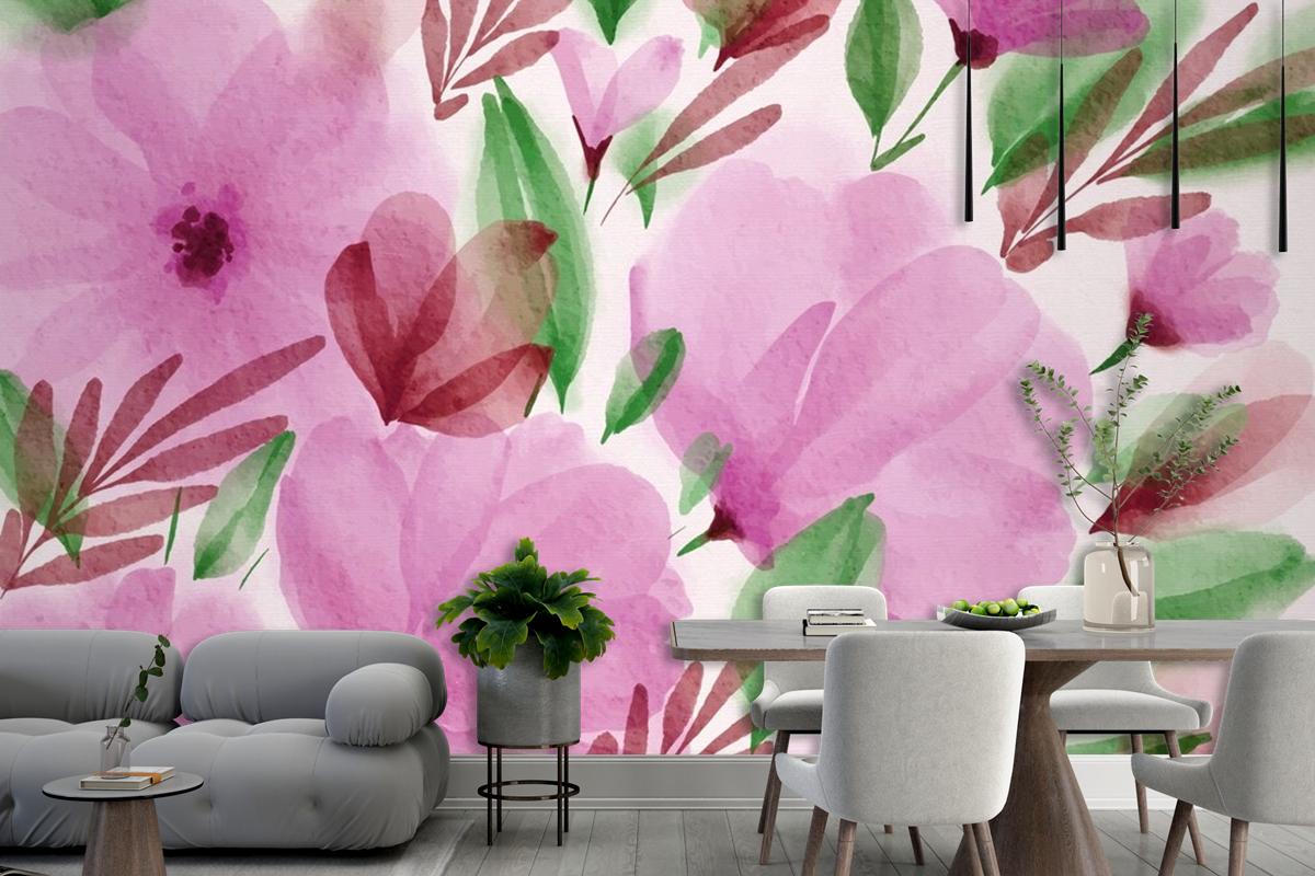 Watercolor Spring Wallpaper Mural