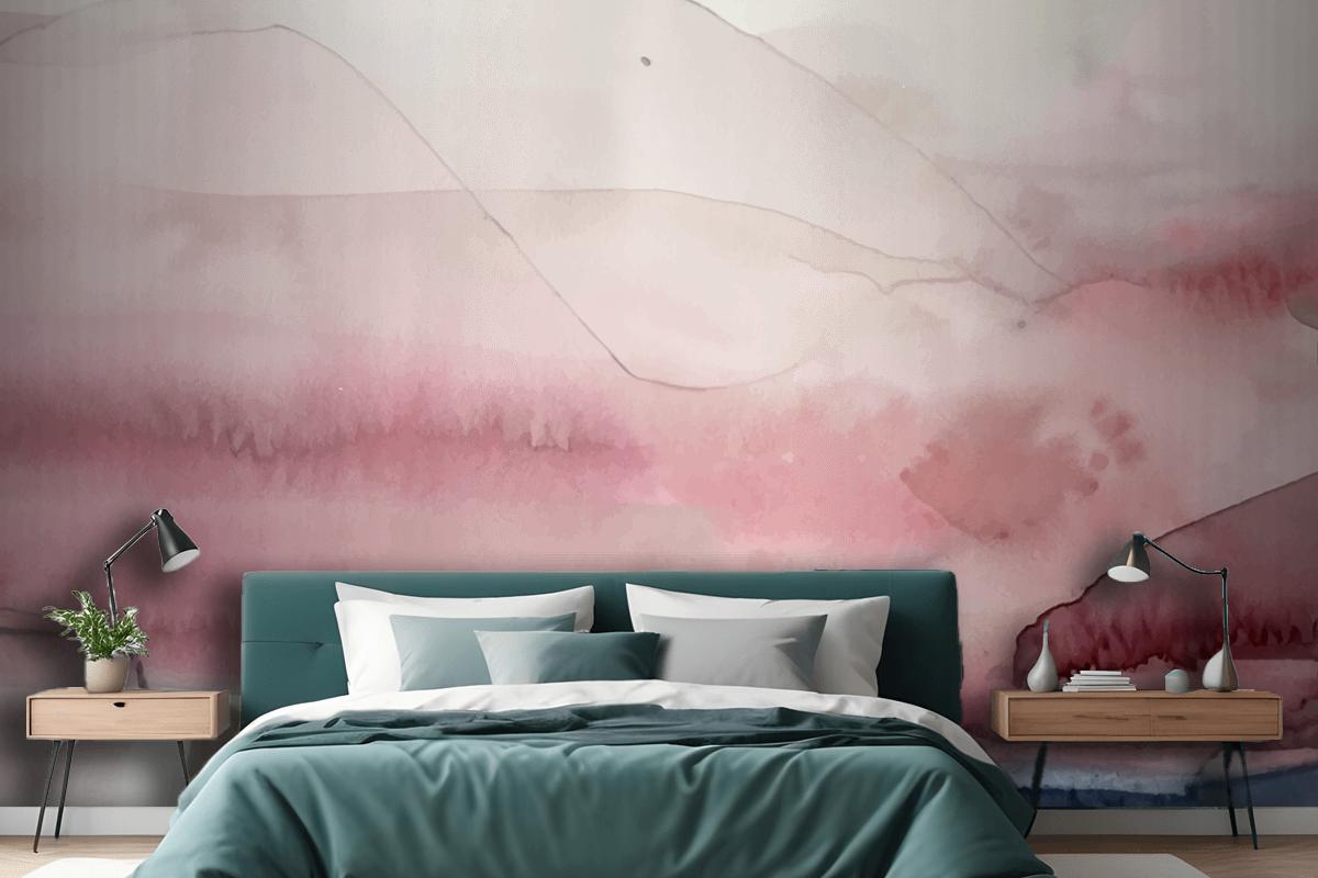 Soft Watercolor Splash Stain Background Bedroom Wallpaper Mural