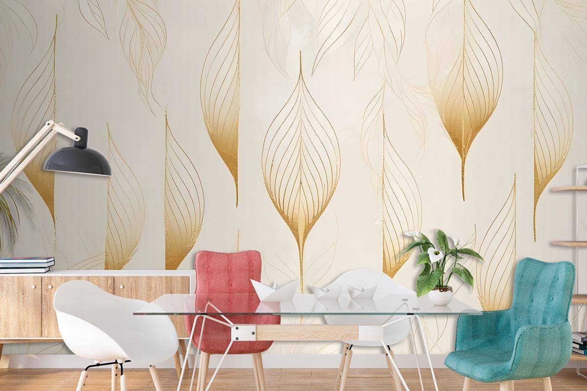 Boho Geometric Art Lines Wallpaper Mural