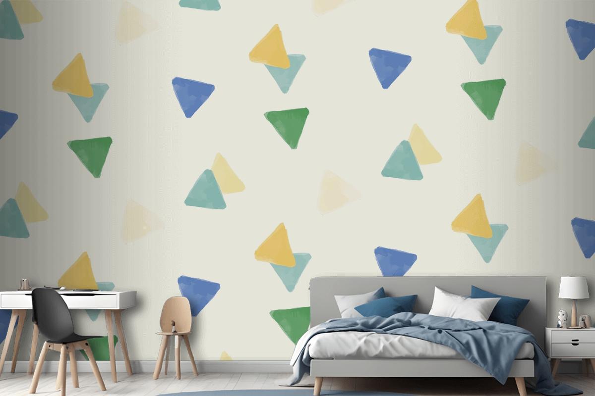 Colorful Geometric Seamless Pattern Design Wallpaper Mural