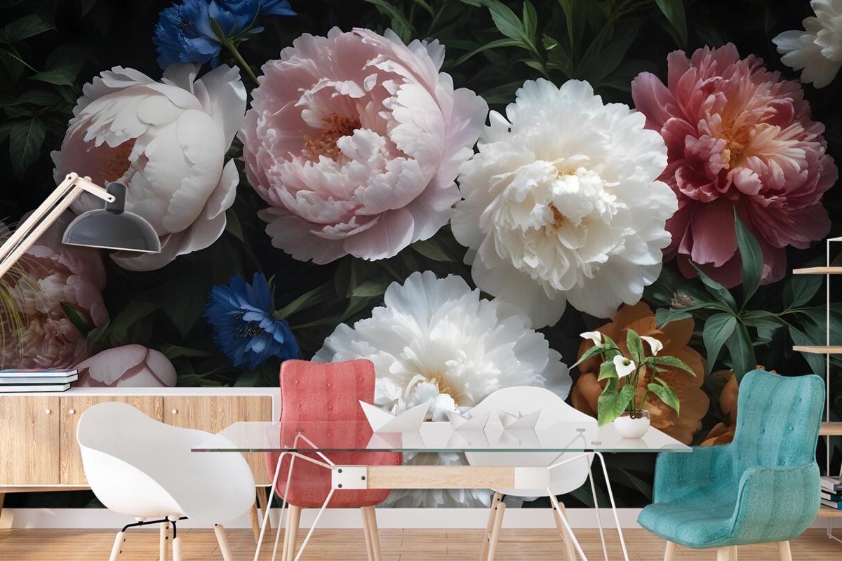 Dutch Floral Victorian Flower Bouqet Bedroom Wallpaper Mural