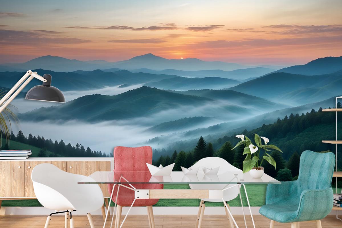 Mountain Scenic Landscape Wallpaper Mural