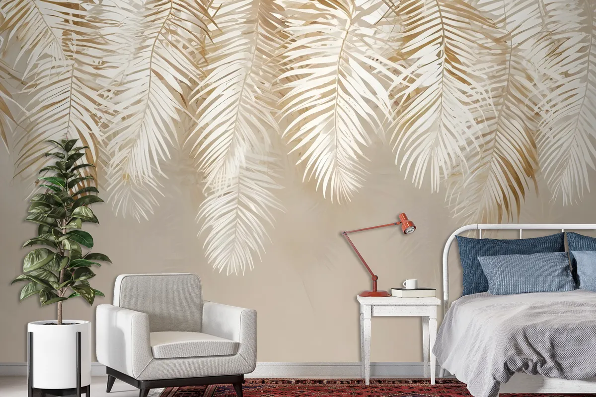 Palm Leaf Wallpaper Mural