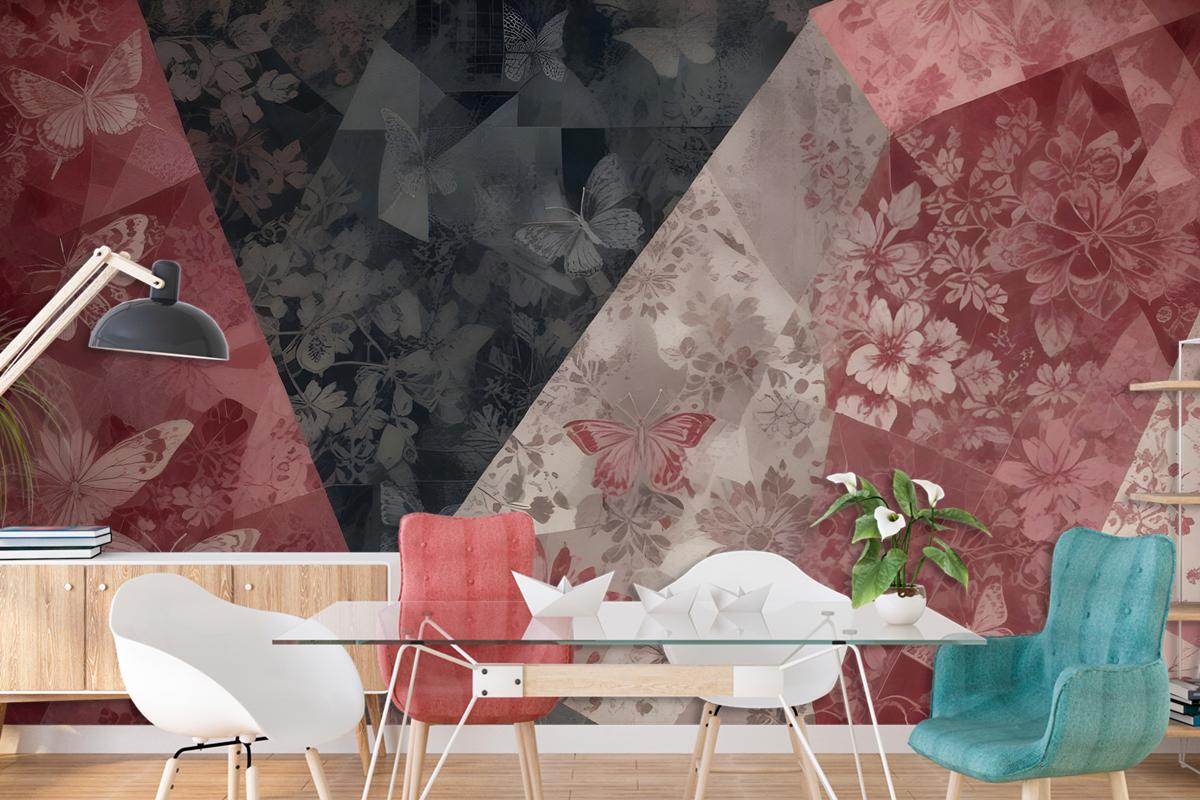 Patchwork Patterned Wallpaper Mural
