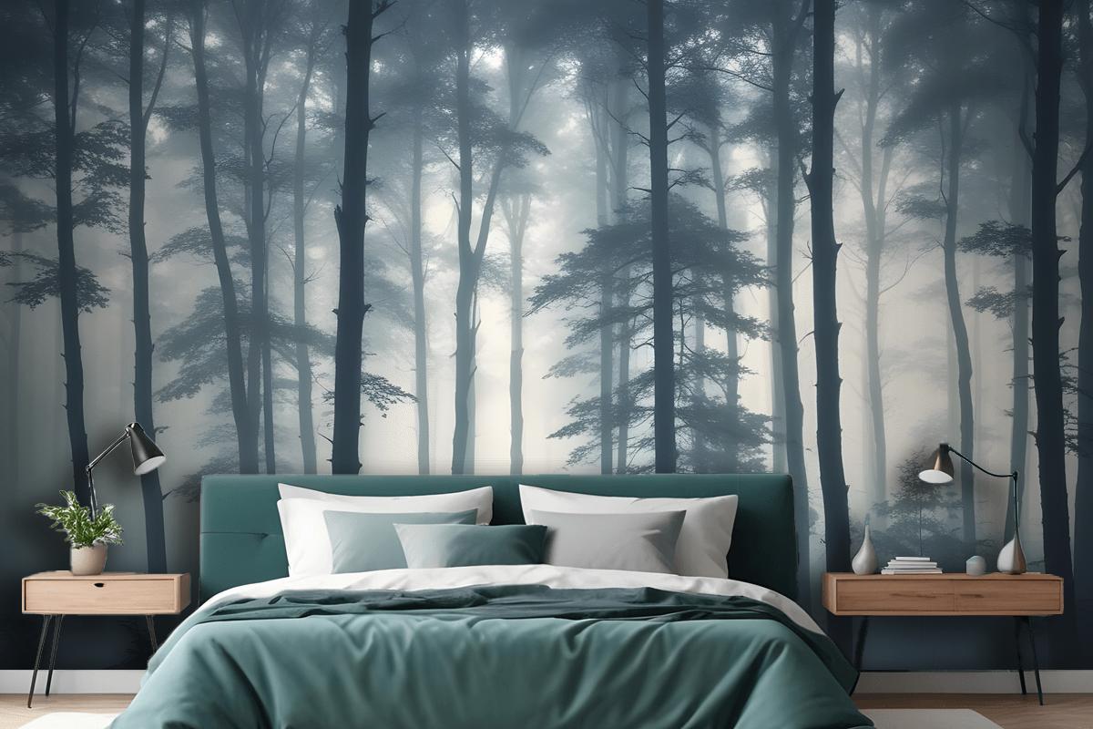 Sea Of Trees Forest Wallpaper Mural