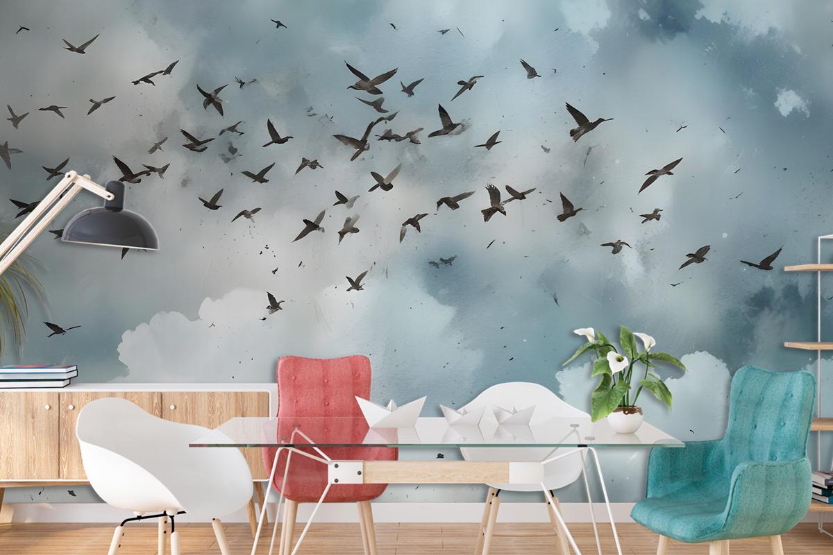 Watercolor Splash Art Wallpaper Mural
