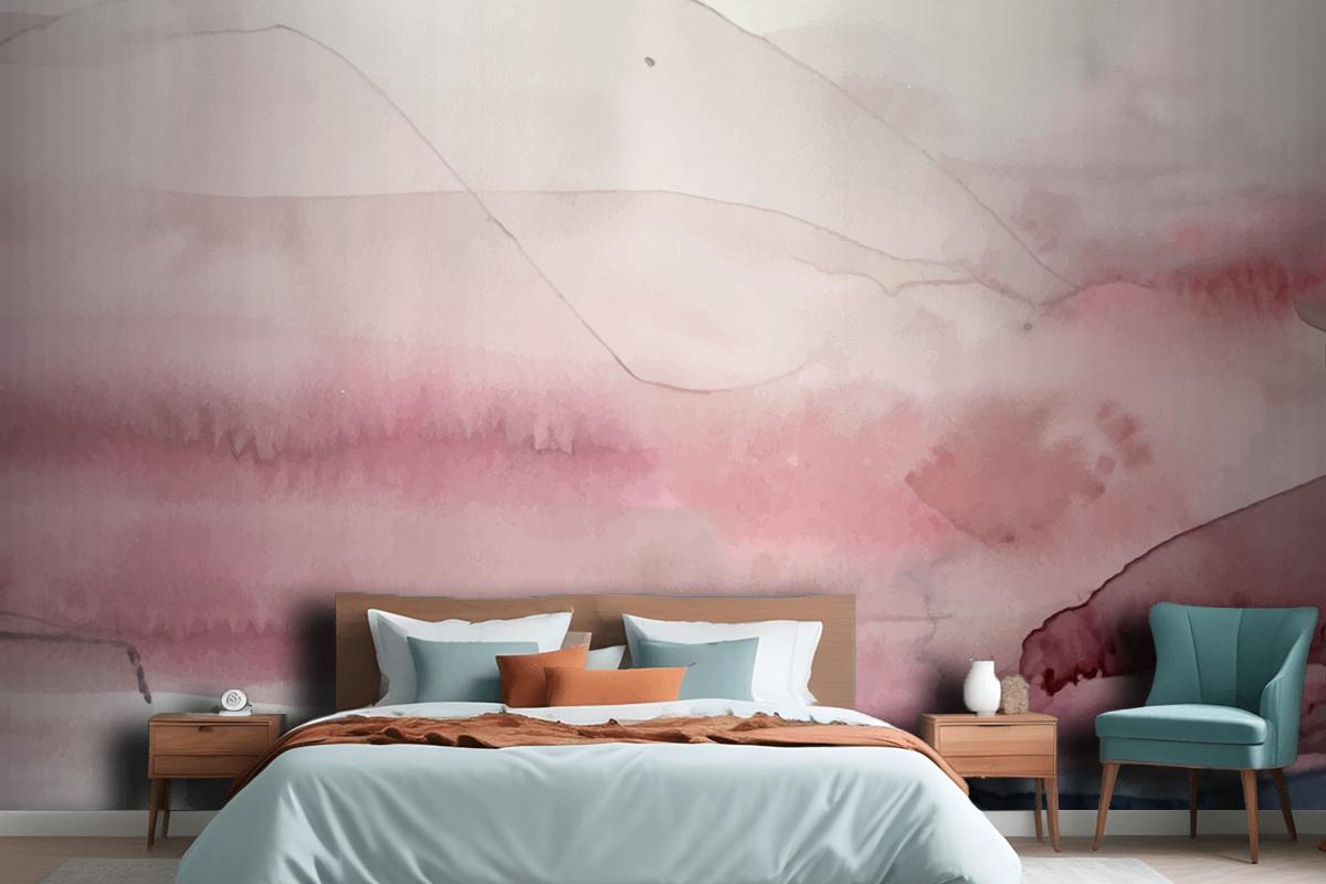 Soft Watercolor Splash Stain Background Bedroom Wallpaper Mural