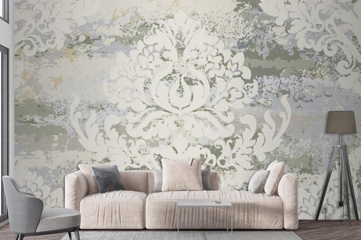 Vintage Ornament Seamless Pattern Living Room Wallpaper