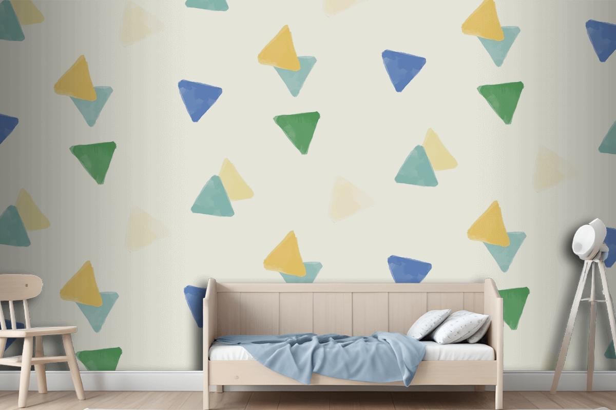 Colorful Geometric Seamless Pattern Design Wallpaper Mural