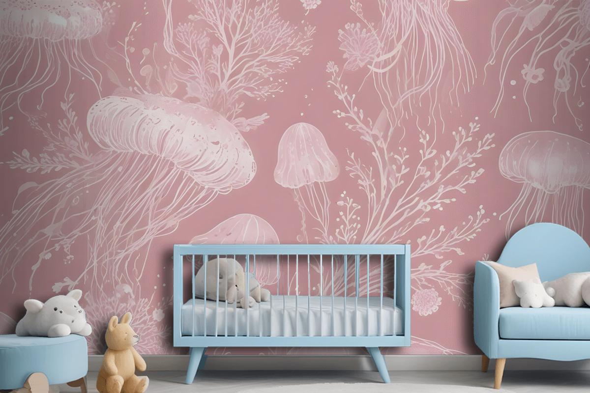 Kids Underwater Mermaid Girl Wallpaper Mural