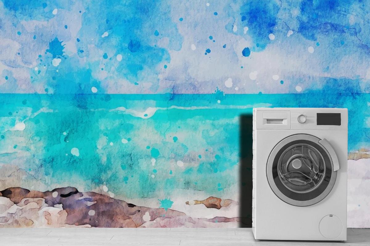 Stylish Landscape Watercolour Background Wallpaper Mural