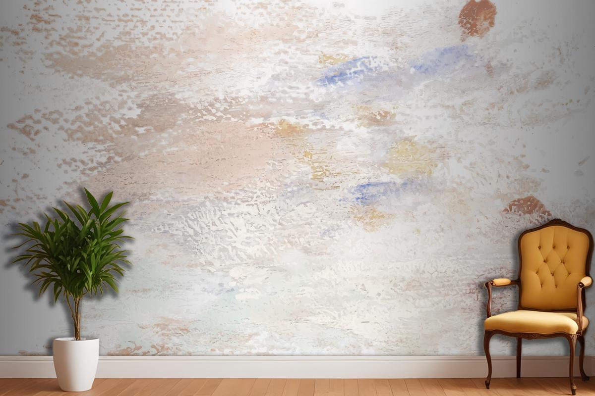 Earth Tone Paint On A Canvas Bedroom Wallpaper Mural