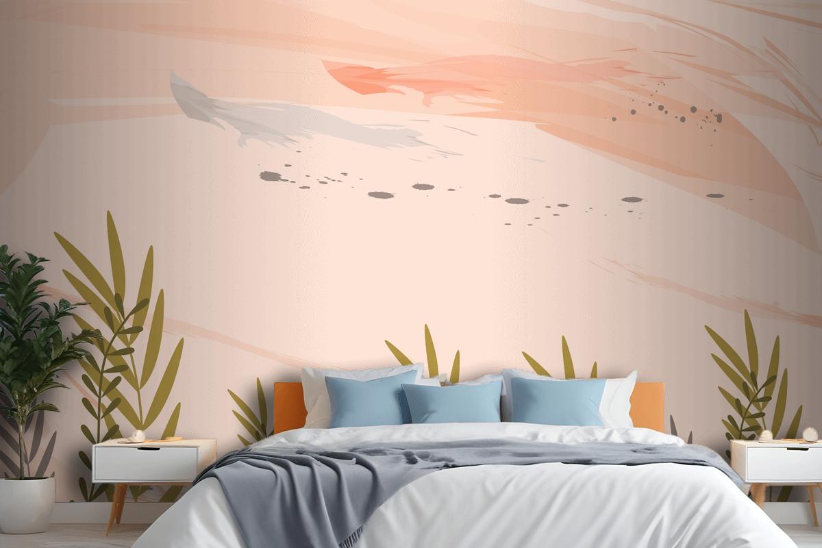 Watercolor Colorful Floral Background Bedroom Wallpaper Mural