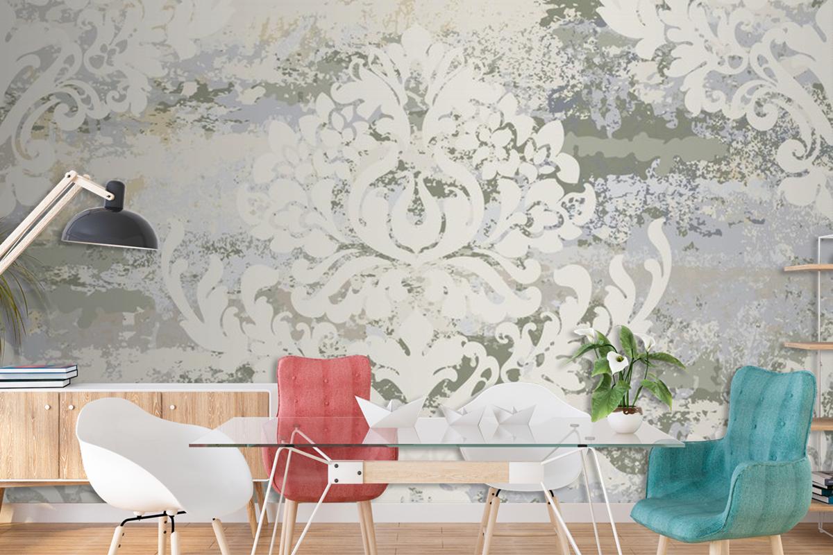 Vintage Ornament Seamless Pattern Living Room Wallpaper