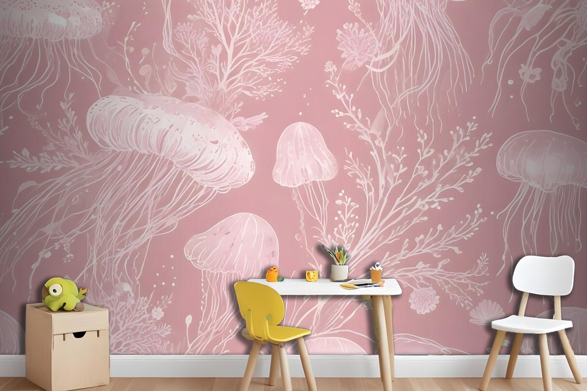 Kids Underwater Mermaid Girl Wallpaper Mural