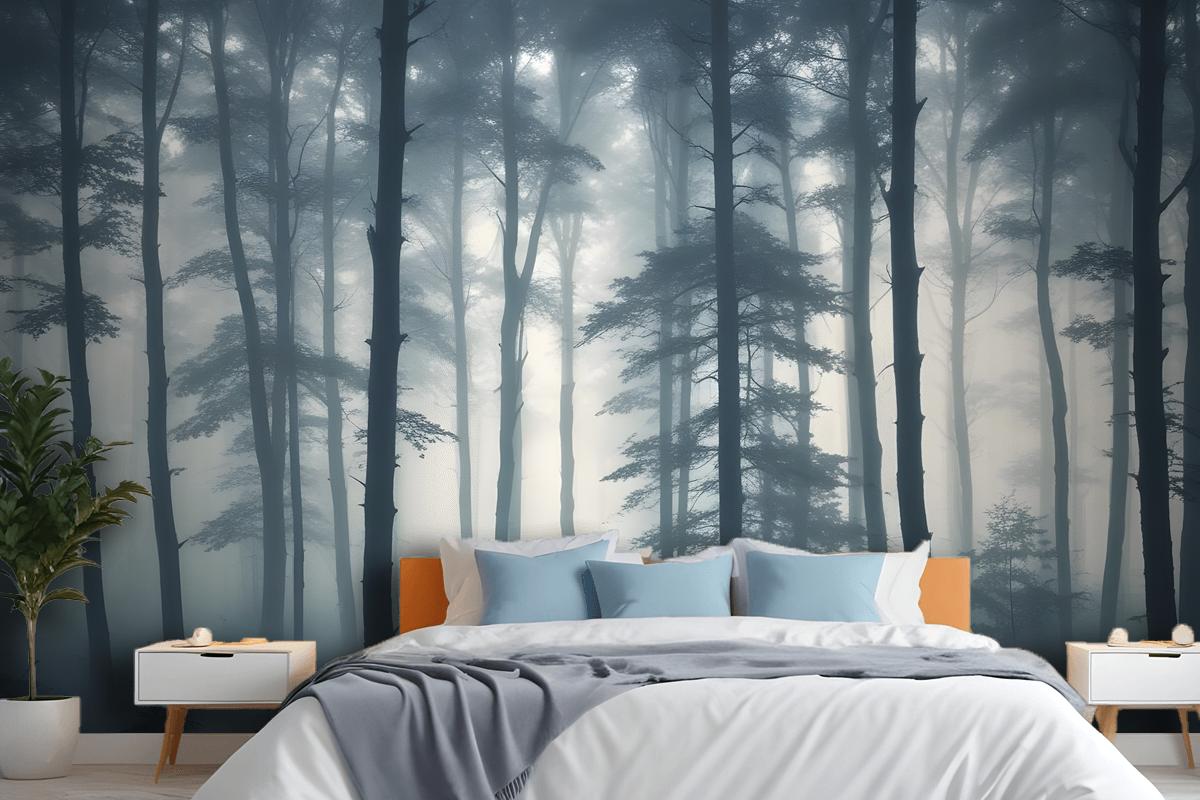 Sea Of Trees Forest Wallpaper Mural
