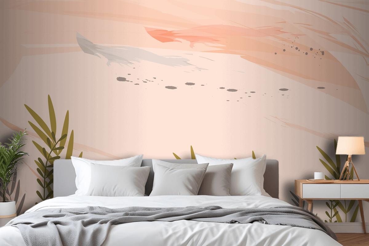 Watercolor Colorful Floral Background Bedroom Wallpaper Mural