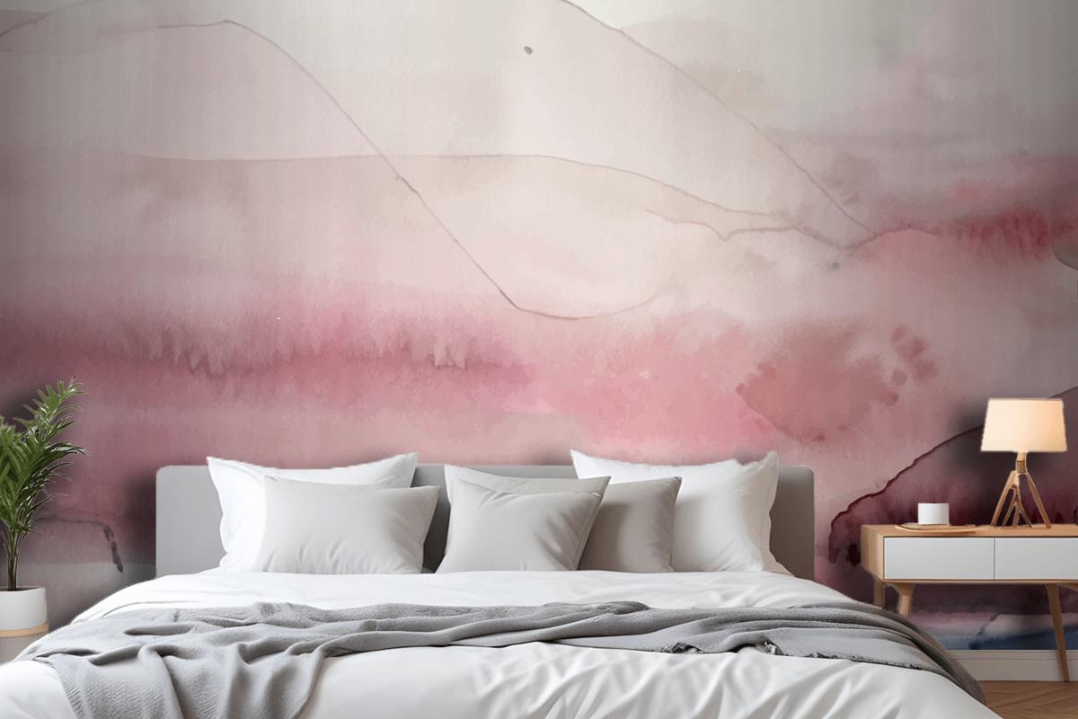 Soft Watercolor Splash Stain Background Bedroom Wallpaper Mural