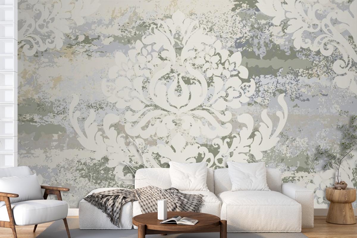 Vintage Ornament Seamless Pattern Living Room Wallpaper