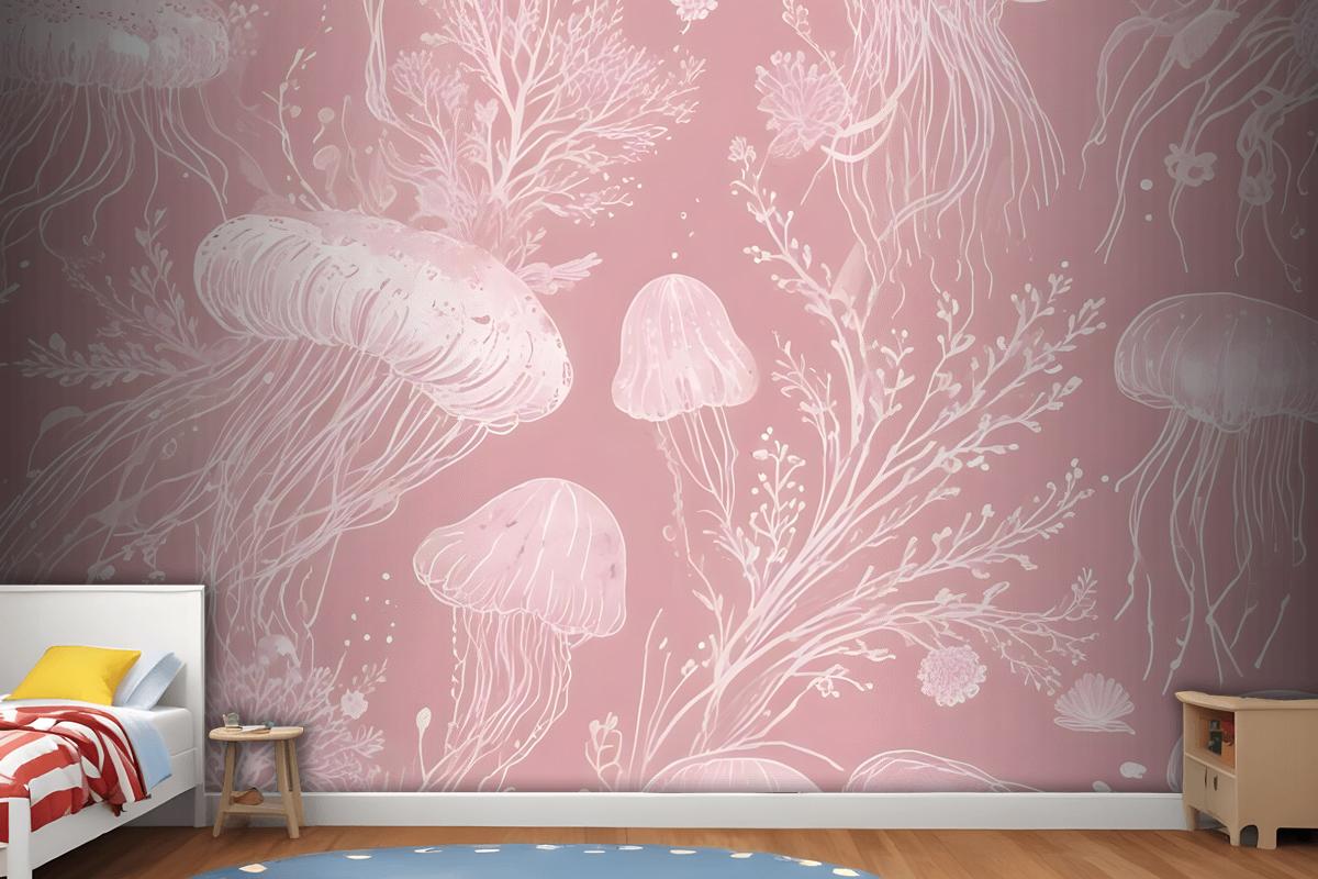 Kids Underwater Mermaid Girl Wallpaper Mural