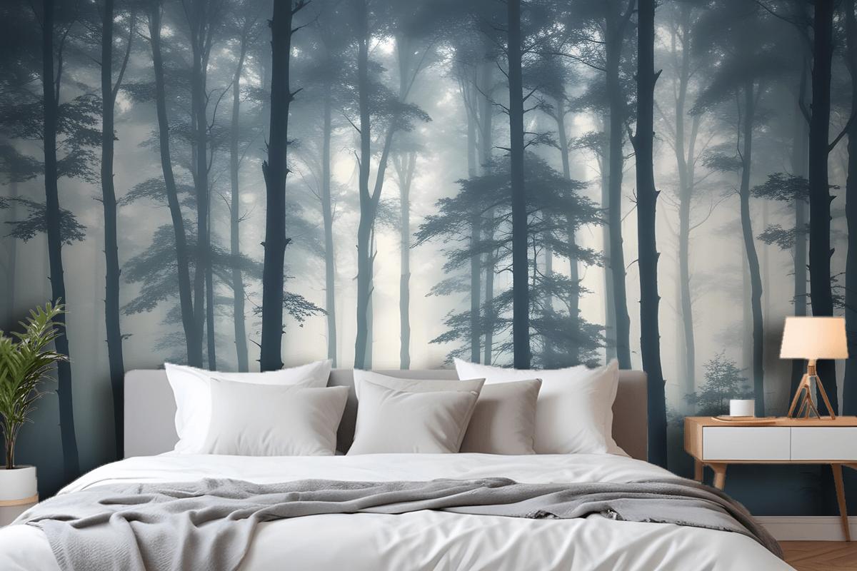 Sea Of Trees Forest Wallpaper Mural