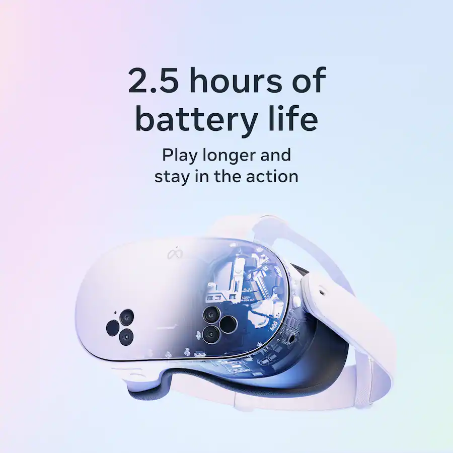 Meta - Quest 3S 128GB | Virtual Reality Headset Without Wires, Thirty-Three Percent More Memory, 2X Graphical Processing - White