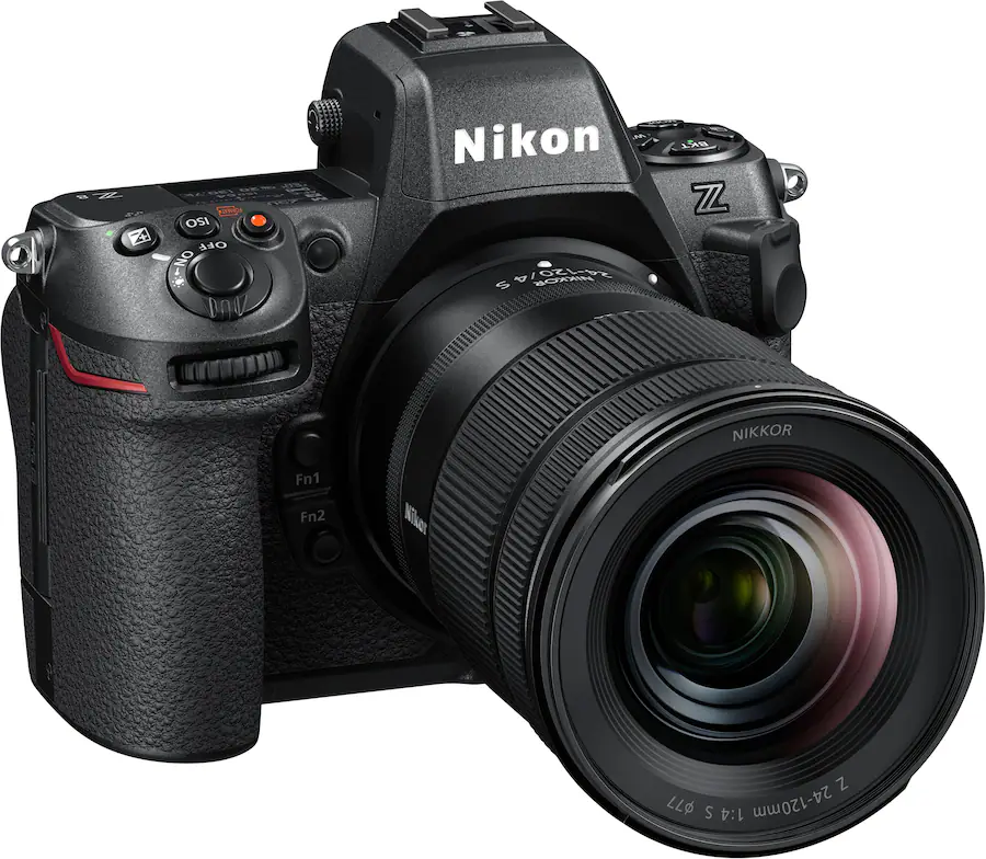 Nikon Z 8 8K Video Mirrorless Camera with Wide Angle Zoom NIKKOR Z 24-120mm f/4 S lens - Black