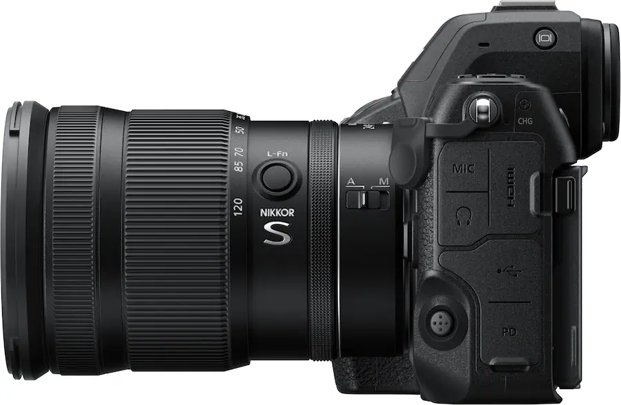 Nikon Z 8 8K Video Mirrorless Camera with Wide Angle Zoom NIKKOR Z 24-120mm f/4 S lens - Black