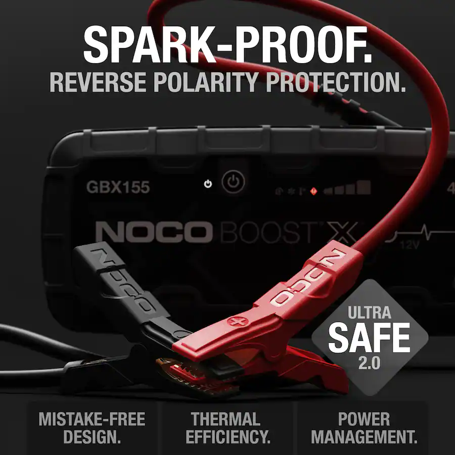 NOCO Boost X GBX155: 4250A UltraSafe Jump Starter – 12V Portable Lithium Battery Booster Pack – 10.0L Gas & 8.0L Diesel
