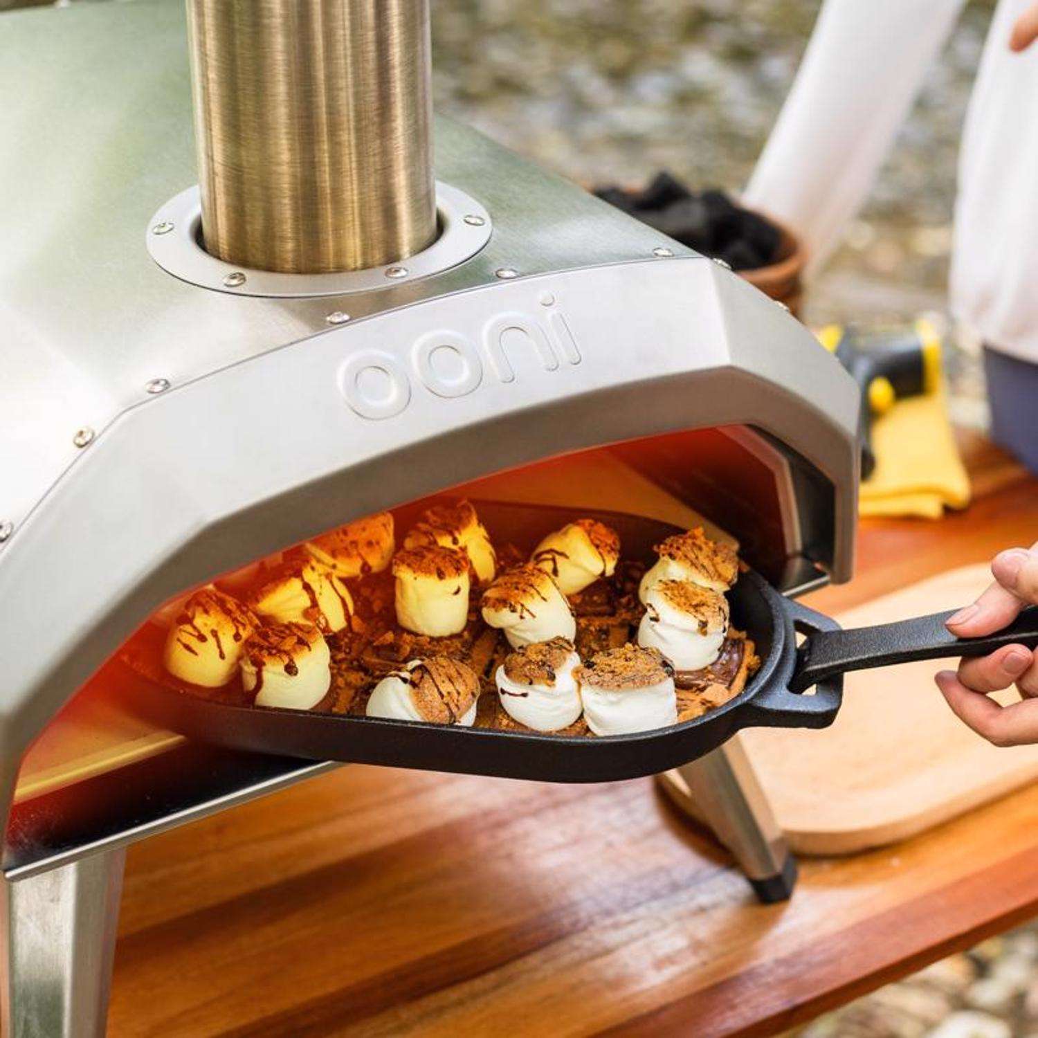 Ooni Karu 12 Charcoal/Wood Chunk Outdoor Pizza Oven Silver