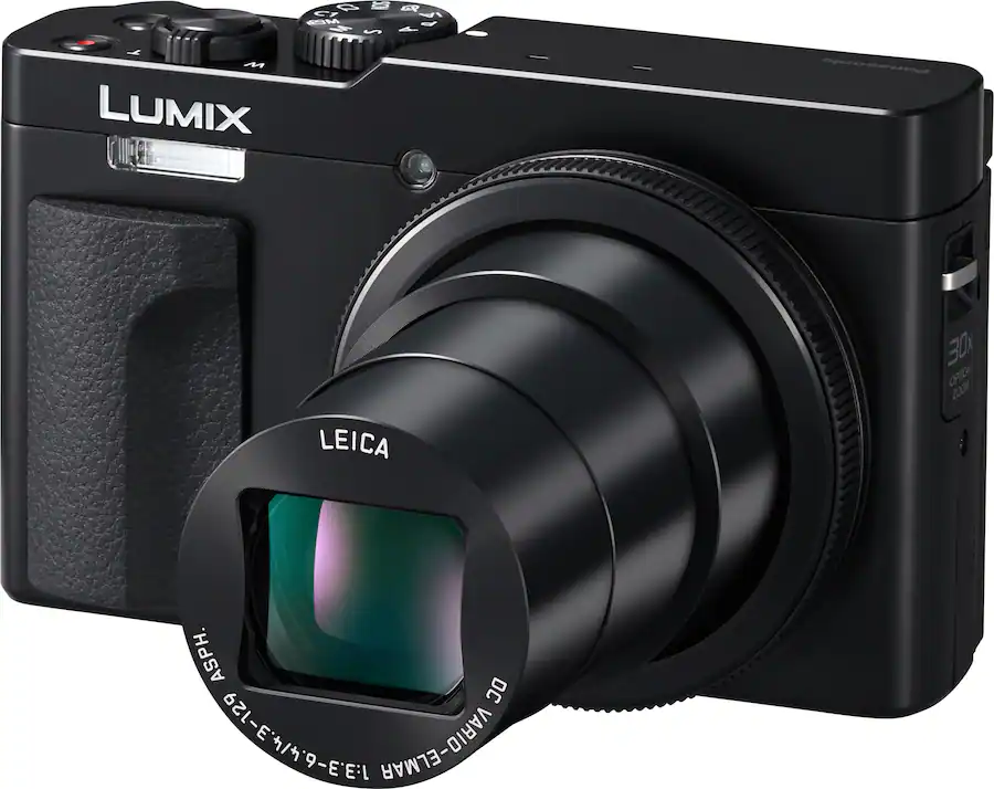 Panasonic - LUMIX ZS99 Point and Shoot Camera, Compact Camera for Travel with 30x Zoom with 24-720mm Zoom Lens, and 4K Video/Photo - Black - Refurbished Excellent