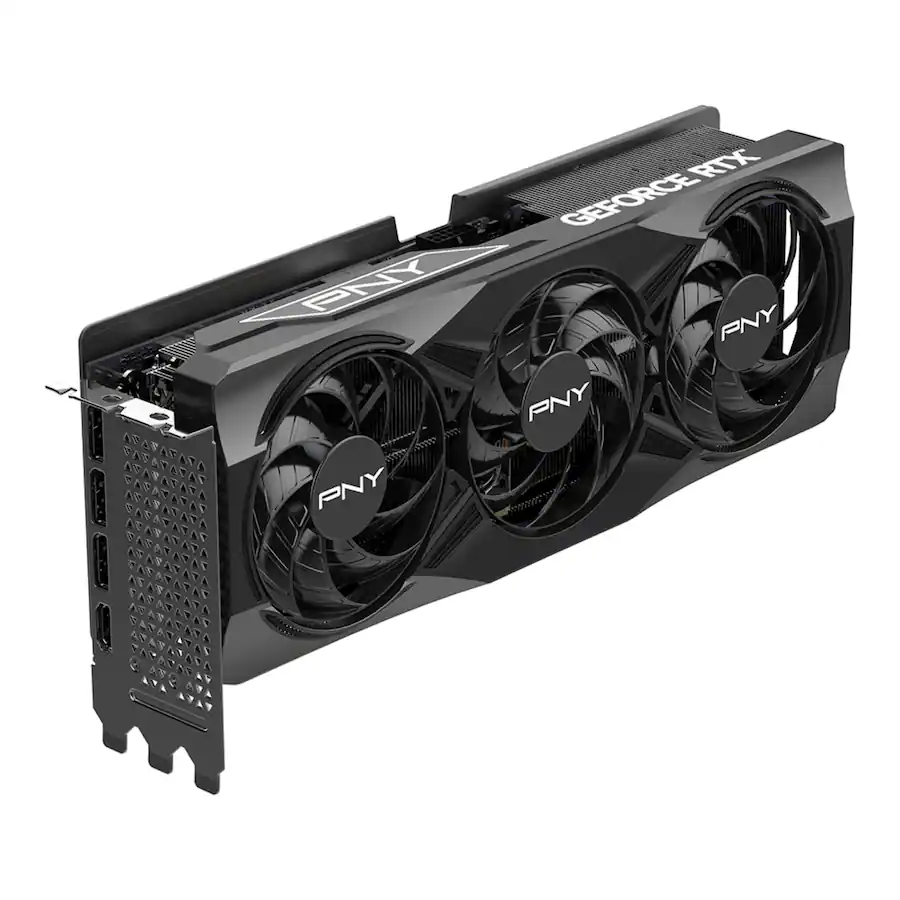 PNY NVIDIA GeForce RTX 5070 Ti Overclocked 16GB GDDR7 PCI Express 5.0 Graphics Card with Triple Fan Black