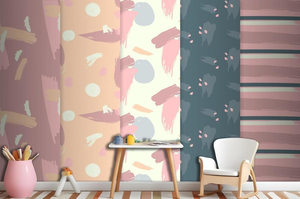 Abstract Pattern Collection Draw Wallpaper Mural