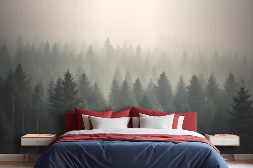 Amidst The Mist Wallpaper Mural