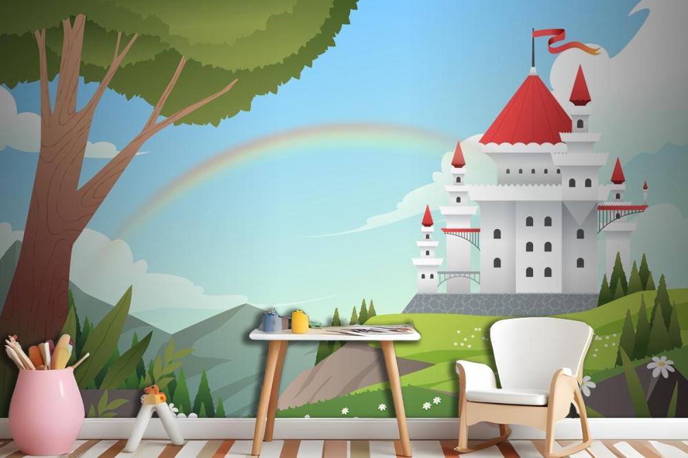 Gradient Fairytale Background Wallpaper Mural