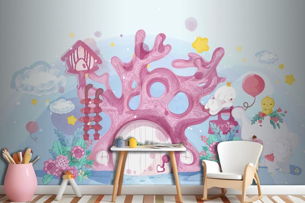 Hand Drawn Parade Doodle Animals Wallpaper Mural