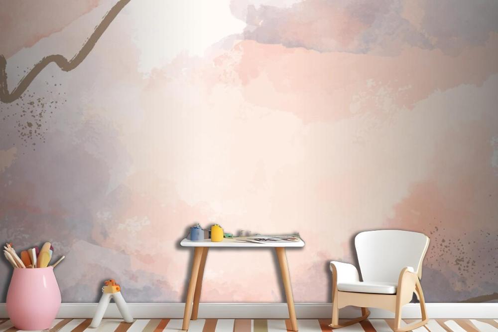 Hand Painted Abstract Background In Watercolor Wallpaper Mural