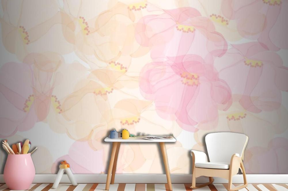 Seamless Pattern Floral Background Design Wallpaper Mural
