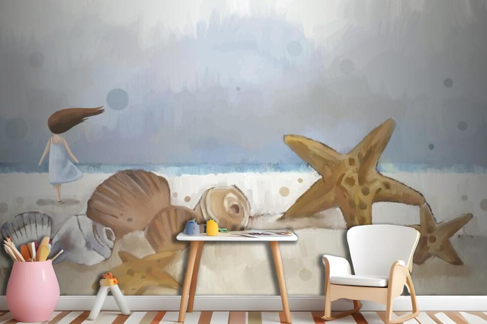 Vacation Watercolor Background Wallpaper Mural
