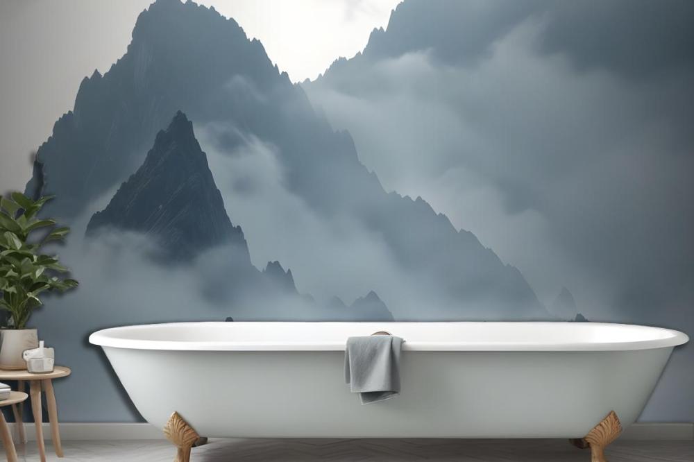 Dana Blue Watercolor Wallpaper Mural