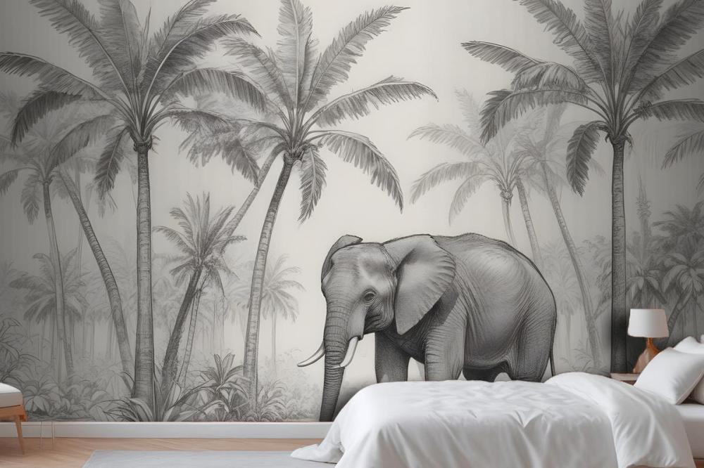 Loxodonta Vintage Explorer Wallpaper Mural