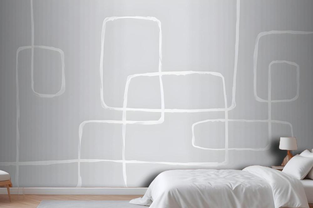 Modern Pastel Abstract Art Wallpaper Mural