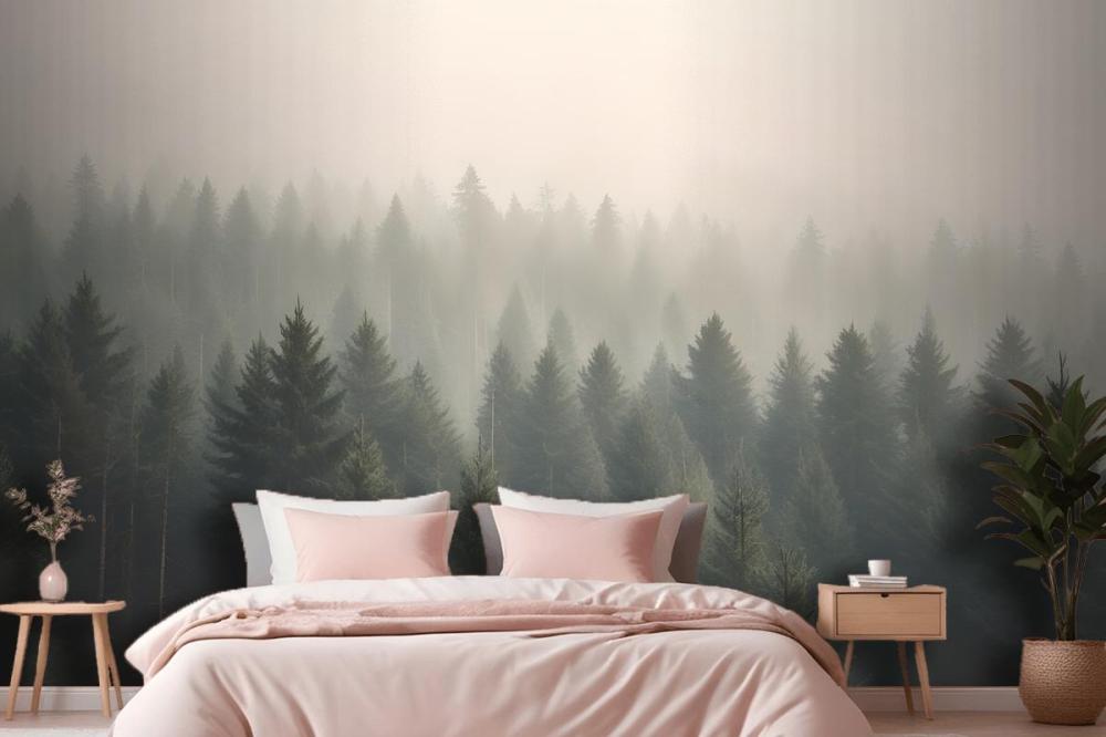 Amidst The Mist Wallpaper Mural
