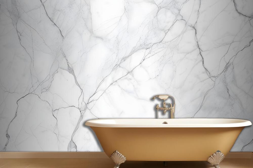 Classic White Marble Wallpaper Mural