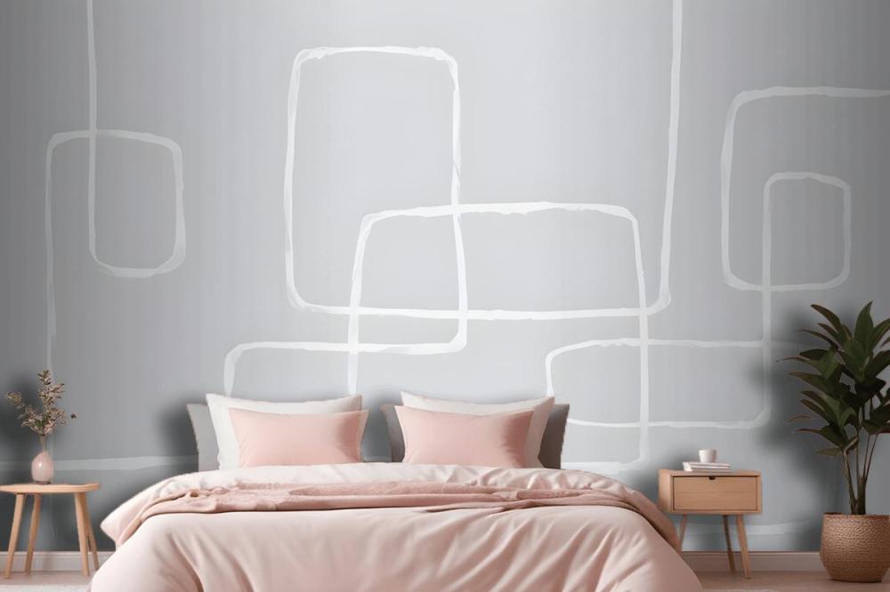 Modern Pastel Abstract Art Wallpaper Mural