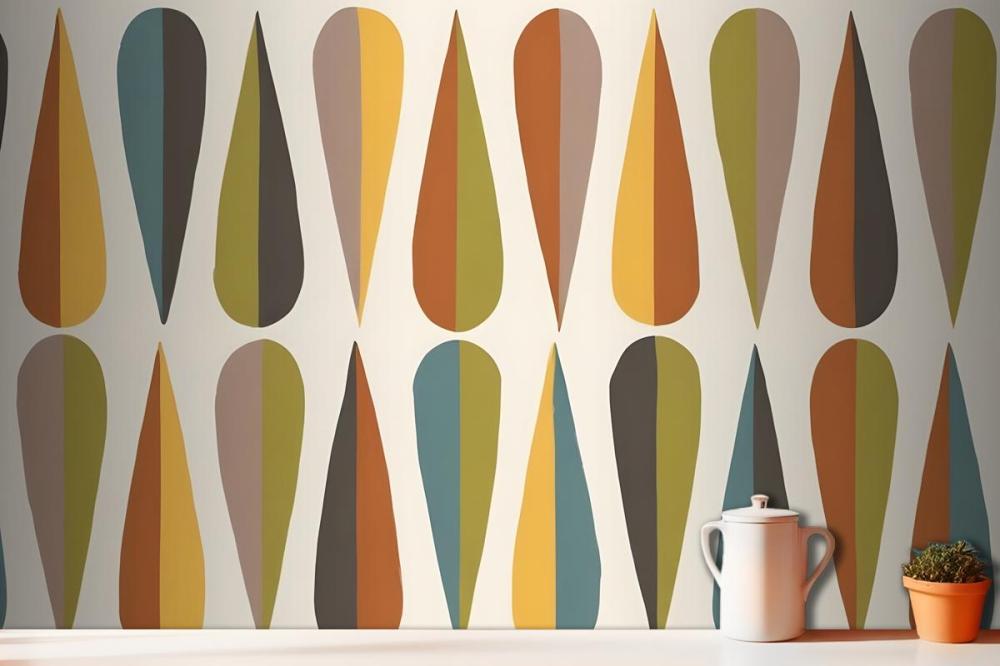 Wegner Colorful Retro Wallpaper Mural