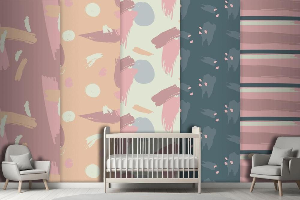 Abstract Pattern Collection Draw Wallpaper Mural