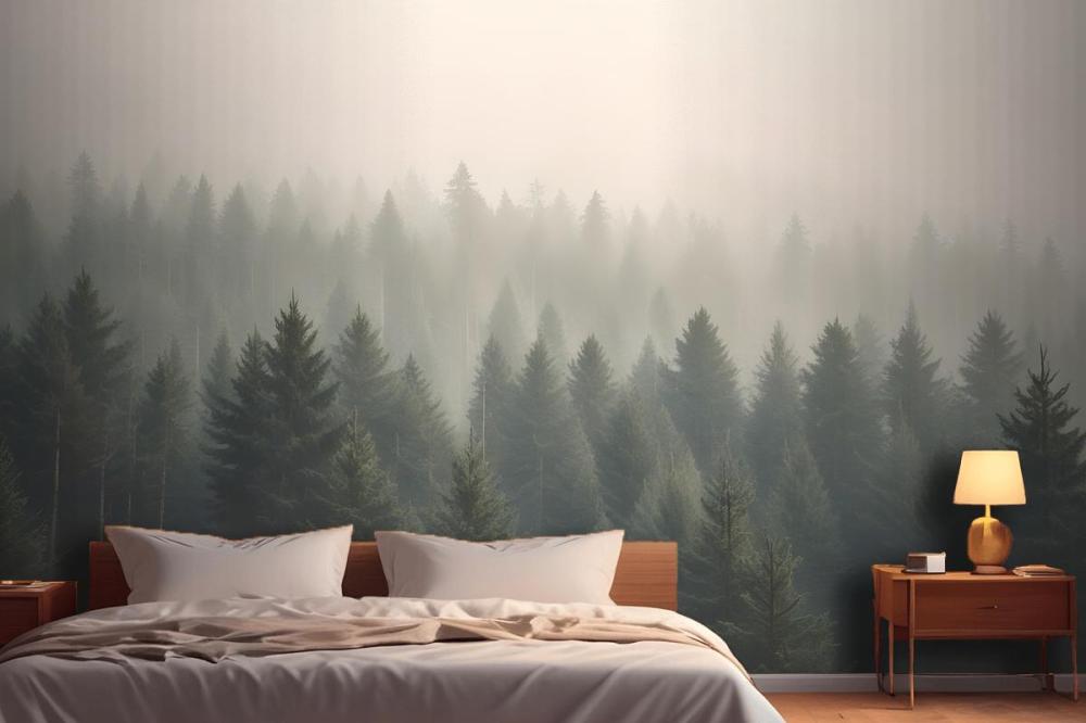 Amidst The Mist Wallpaper Mural