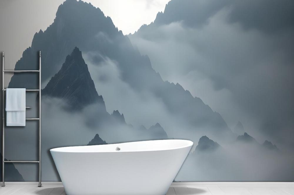 Dana Blue Watercolor Wallpaper Mural